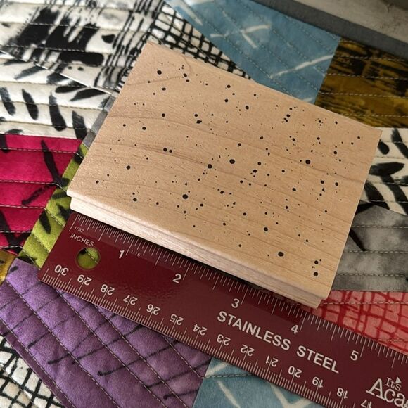 Rubber Stamp Splatter Pattern by All Night Media NWT - Picture 5 of 8